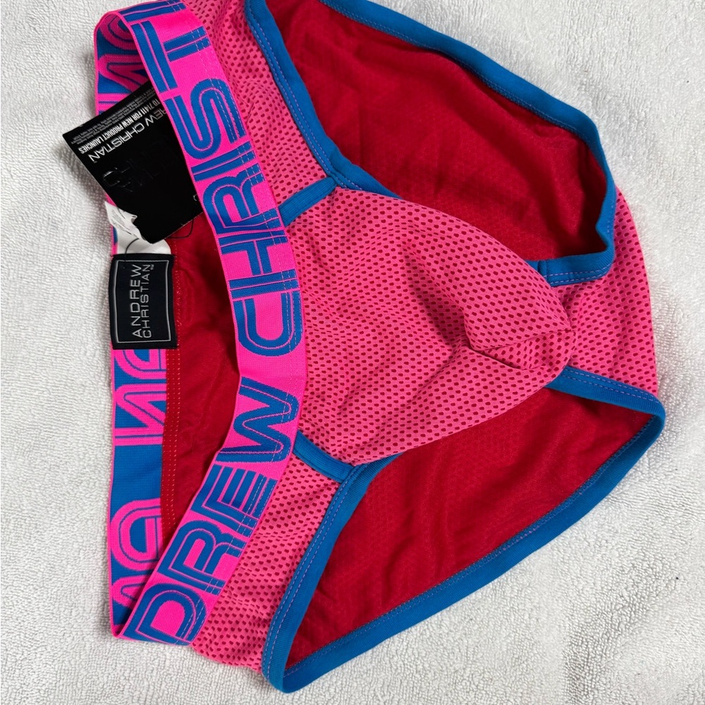 Andrew Christian Pink and Red Briefs